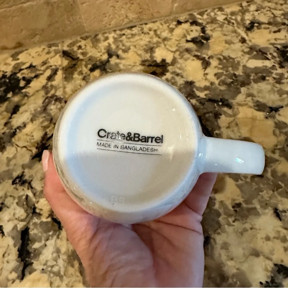 Crate&Barrel Valentine Heart Love Mug Retired